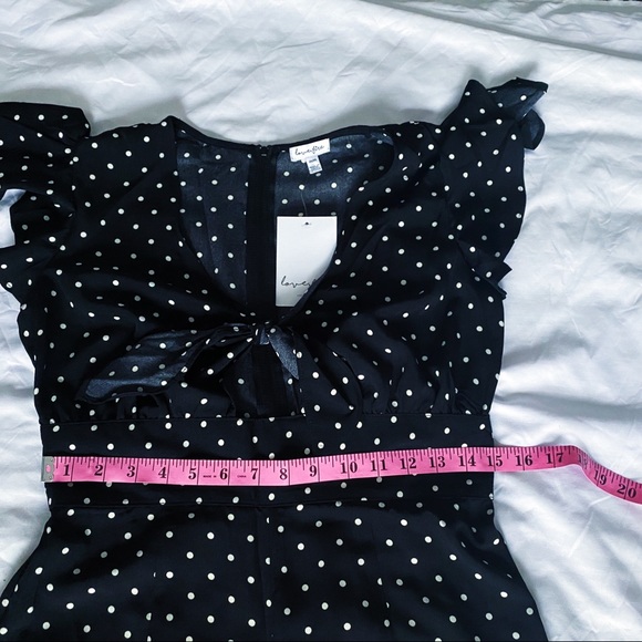 Black and White Polka Dot Jumpsuit (size M) - Picture 2 of 7